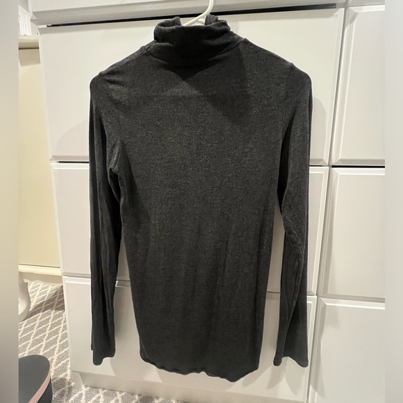 NWOT Majestic Filatures Soft Touch Turtleneck Tee in Anthracite Size 2 (Small) - Picture 6 of 13